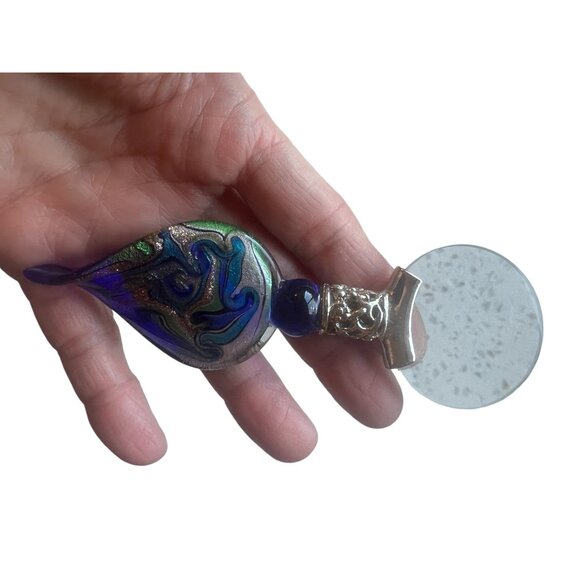 Blown Glass Handle Magnifier Padded Box Pier One - Picture 4 of 10